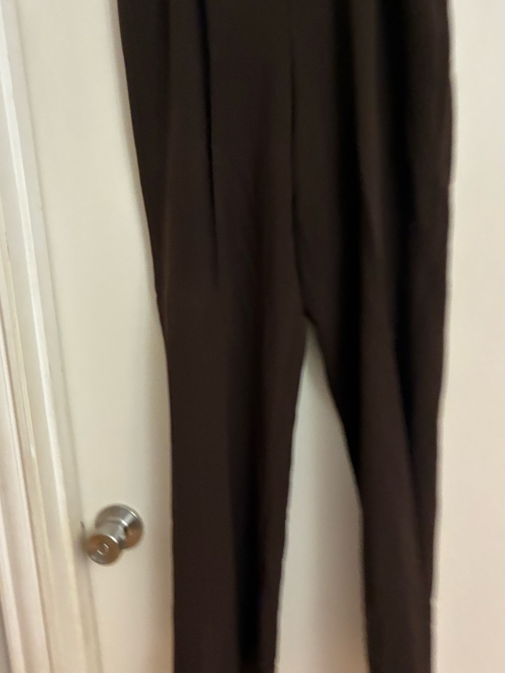 East 5th Dark Brown High-Rise Stretch Trousers